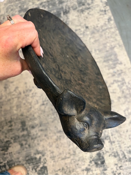 Creative Co-Op Other - Creative Co-Op Black Pig Accent Tray